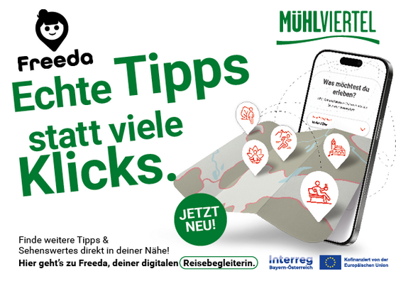 digitaler Reisebegleiter Freeda ©TVB Mühlviertel